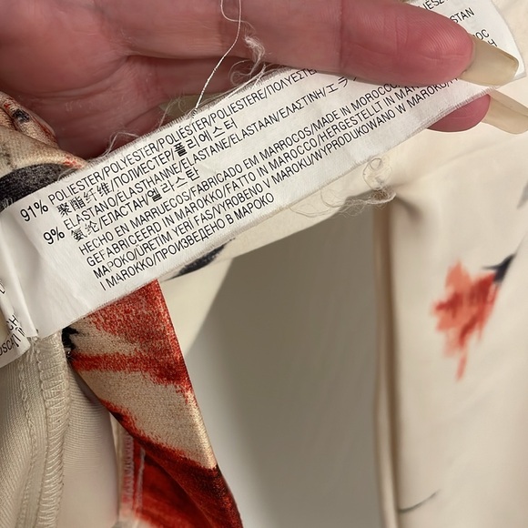 Zara Floral Top Size M - Picture 6 of 7